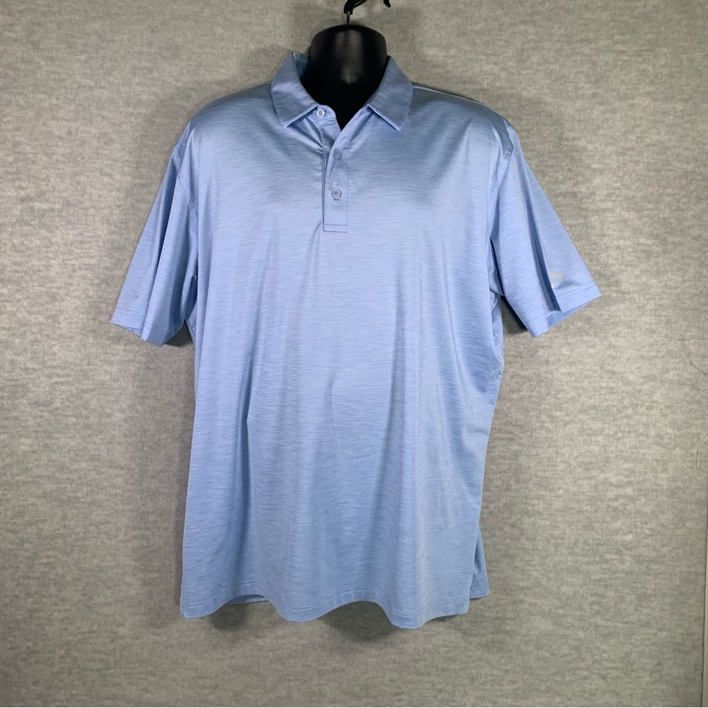 Callaway Polo Opti Dry Mens SZ-XL Short Sleeves Blue Logo Golf Shirt